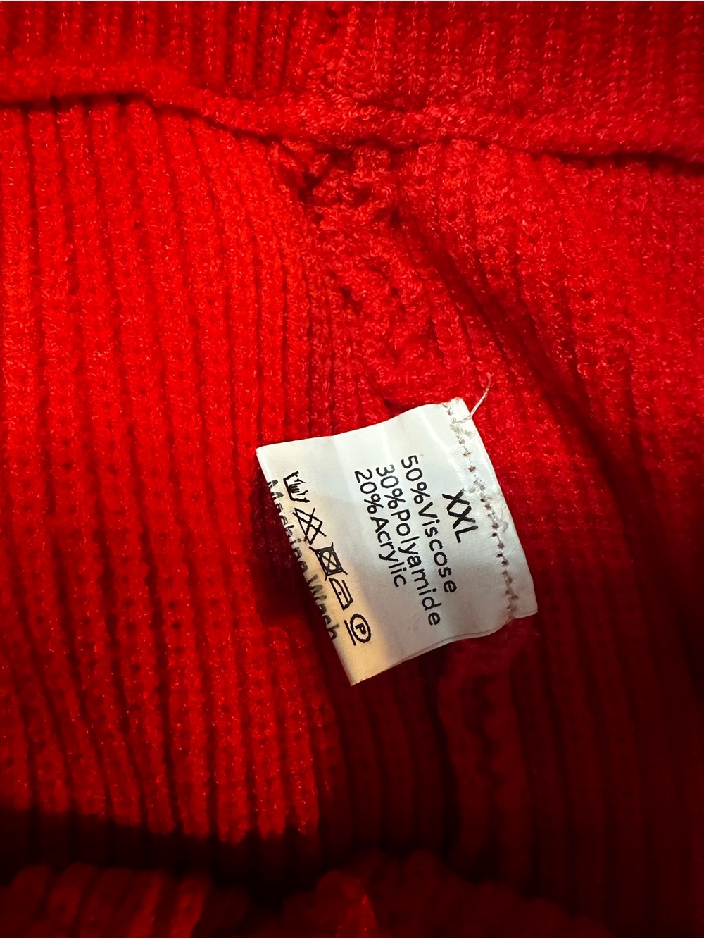 Bright Red Ribbed Knit Lounge Pants and Top - Picture 8 of 9